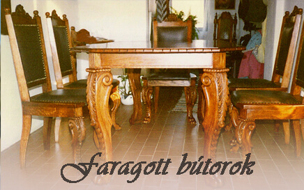 Faragott bútorok